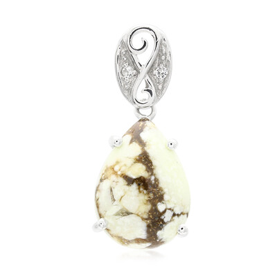 Pendentif en argent et Magnésite