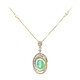 Collier en or et Emeraude de Zambie AAA (CIRARI)