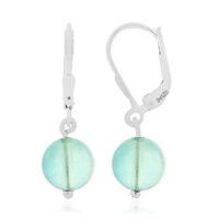 Boucles d'oreilles en argent et Fluorite