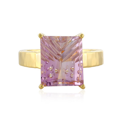 Bague en argent et Améthyste Rose de France