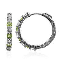 Boucles d'oreilles en argent et Péridot