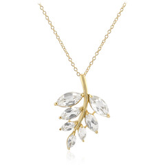 Collier en argent et Topaze blanche