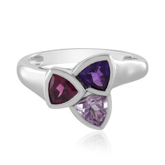 Bague en argent et Grenat Rhodolite