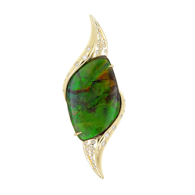 Pendentif en or et Ammolite (de Melo)
