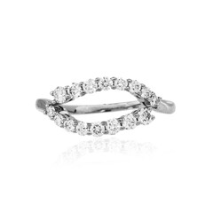 Bague en platine et Diamant Flawless (F) (LUCENT DIAMONDS)