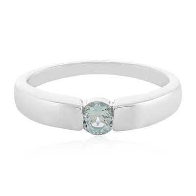 Bague en argent et Topaze bleu ciel