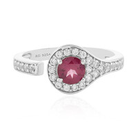 Bague en argent et Grenat Rhodolite