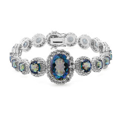 Bracelet en argent et Quartz mystique bleu