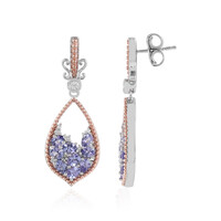 Boucles d'oreilles en argent et Tanzanite (Dallas Prince Designs)