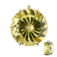 Pendentif en or et Quartz de l'Ouro Verde