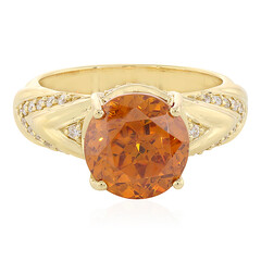 Bague en or et Sphalérite (de Melo)