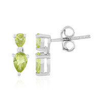 Boucles d'oreilles en argent et Péridot