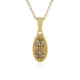 Collier en argent et Diamant chocolat I2