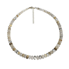 Collier en argent et Quartz rutile (Cheveux de Vénus)