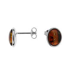 Boucles d'oreilles en argent et Ambre baltique