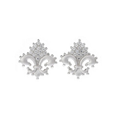 Boucles d'oreilles en argent et Zircon (Dallas Prince Designs)