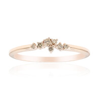 Bague en or et Diamant rose de France SI1 d'Argyle 