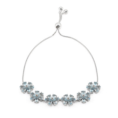 Bracelet en argent et Topaze bleu ciel