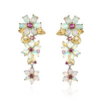 Boucles d'oreilles en argent et Opale Welo (Dallas Prince Designs)