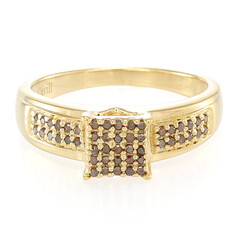 Bague en argent et Diamant fantaisie