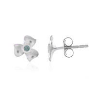 Boucles d'oreilles en or et Diamant bleu I1
