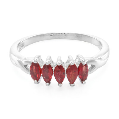 Bague en argent et Rubis du Malawi