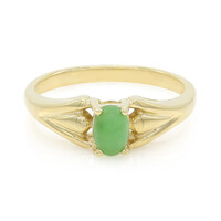 Bague en argent et Chrysoprase impériale