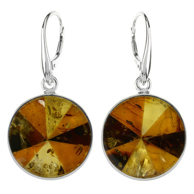 Boucles d'oreilles en argent et Ambre baltique (dagen)
