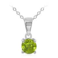 Collier en argent et Péridot de Birmanie