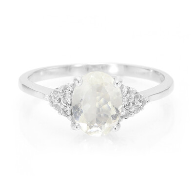 Bague en argent et Orthose