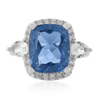 Bague en argent et Fluorite à couleur changeante