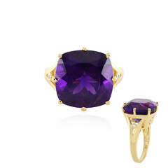 Bague en argent et Améthyste de Zambie