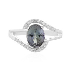 Bague en argent et Tanzanite non chauffée
