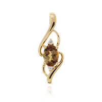Pendentif en or et Andalousite