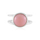 Bague en argent et Opale rose