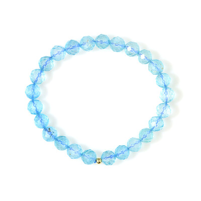 Bracelet et Topaze bleu ciel