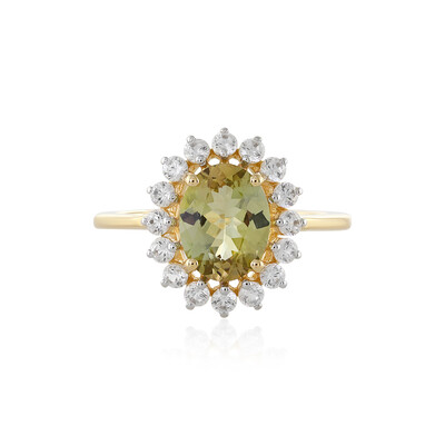 Bague en or et Tanzanite jaune