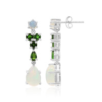 Boucles d'oreilles en argent et Opale Welo
