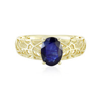 Bague en or et Saphir bleu de Madagascar (Ornaments by de Melo)