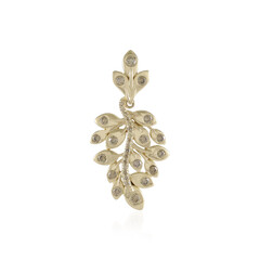 Pendentif en or et Diamant champagne SI2