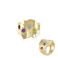 Bague en argent et Améthyste de Zambie