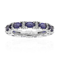 Bague en argent et Iolite