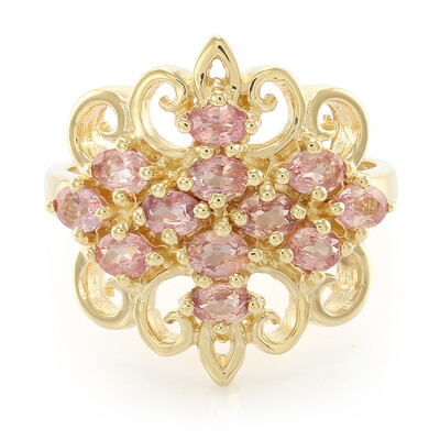 Bague en or et Saphir Padparadscha non chauffé (AMAYANI)