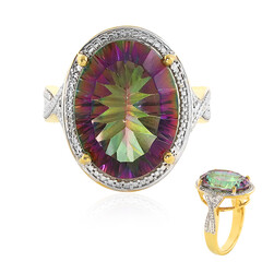 Bague en argent et Quartz mystique