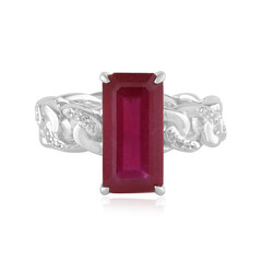 Bague en argent et Rubis de Madagascar (de Melo)