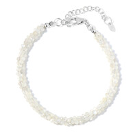 Bracelet en argent et Pierre de Lune blanche