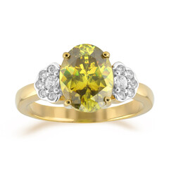 Bague en or et Sphalérite de Bulgarie