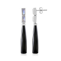 Boucles d'oreilles en argent et Onyx noir (KM by Juwelo)