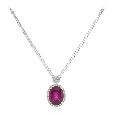 Collier en or et Rubellite AAA du Brésil (CIRARI)