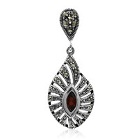 Pendentif en argent et Grenat du Mozambique